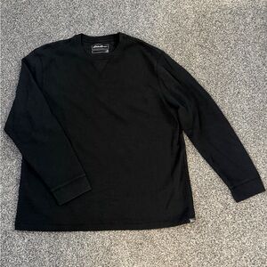 Eddie Bauer Men's Jet Black Long Sleeve Tee